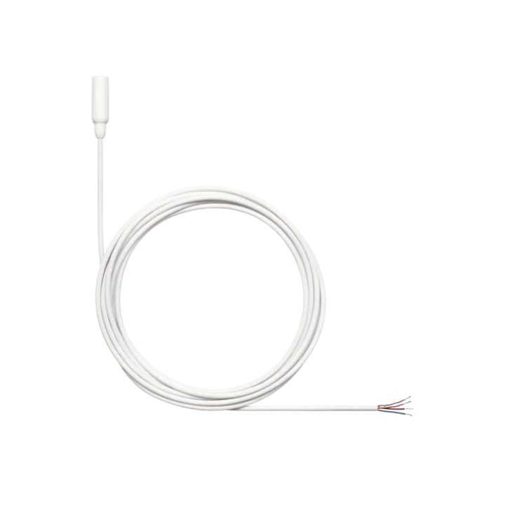Shure TL48 TwinPlex white subminiature lavalier microphone with omnidirectional capsule and cable