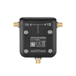 Shure UA221DB-RSMA dual band passive antenna splitter showing RSMA connectors and ports