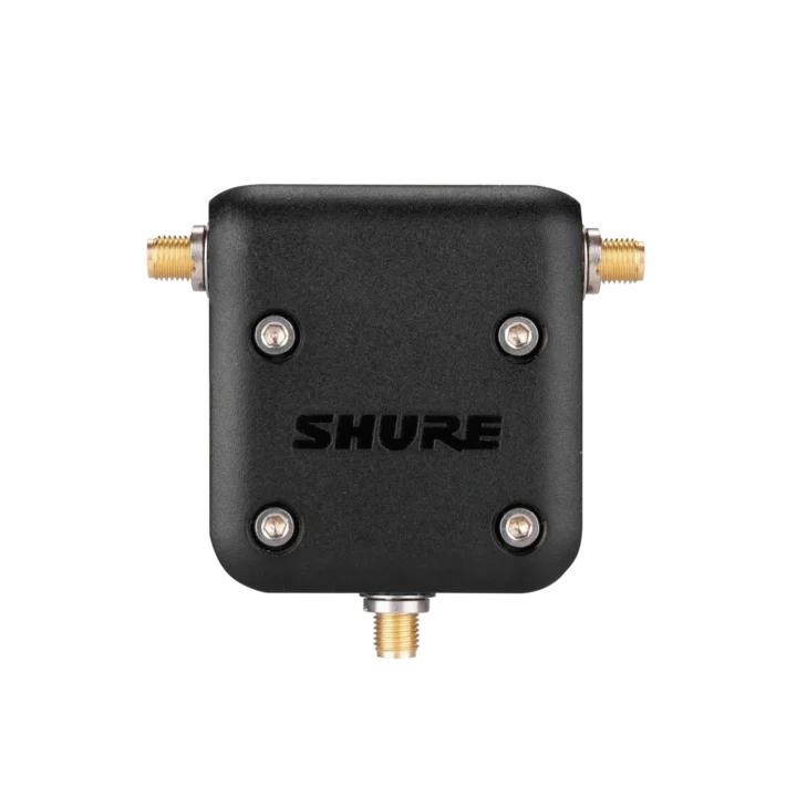 Shure UA221DB-RSMA dual band passive antenna splitter with RSMA connectors and metallic housing