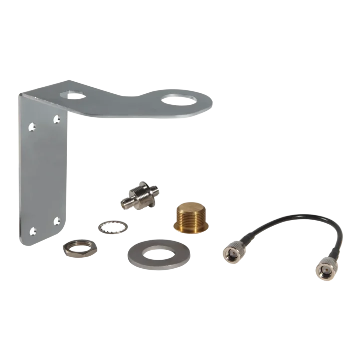 Shure UA505-RSMA paintable mounting bracket with BNC connector front view