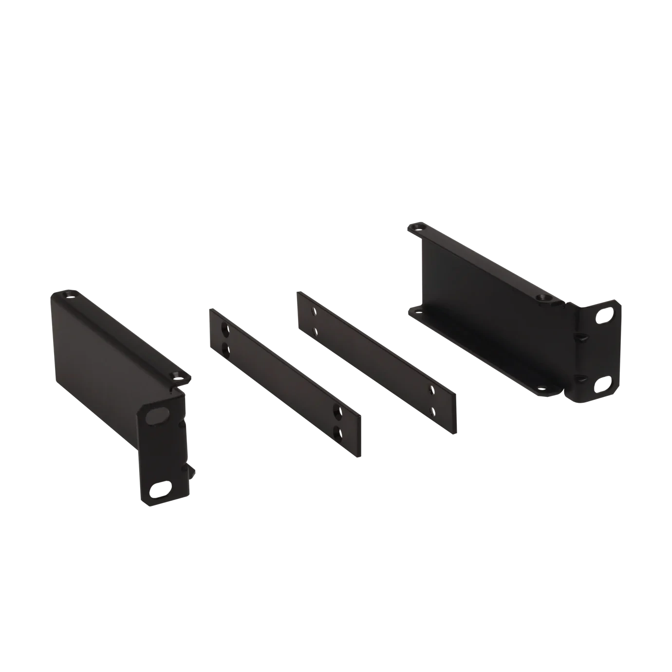 Shure UA507 Dual Rack Mount Hardware Front Shure UA507 dual rack mount hardware with mounting brackets and hardware components