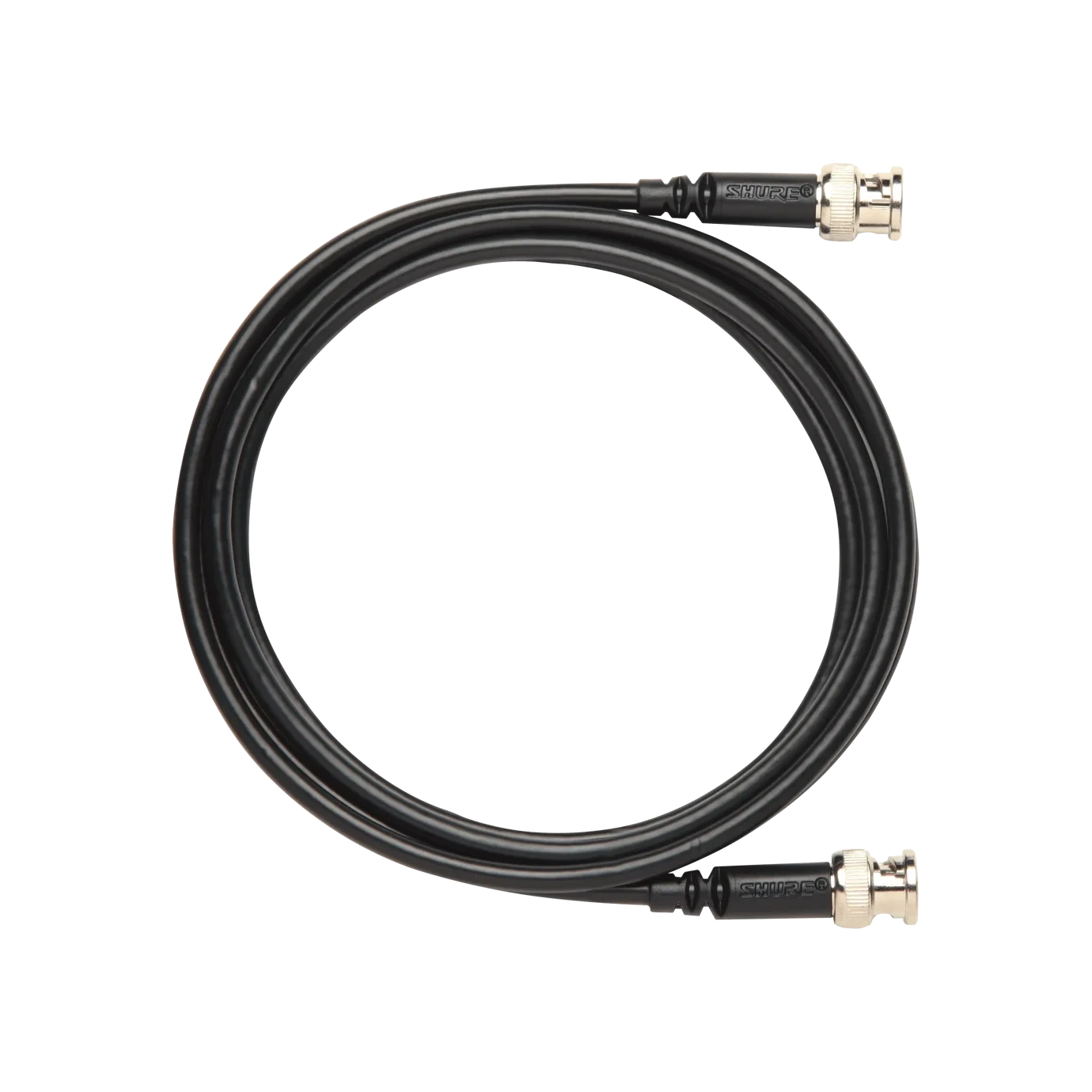 Shure UA806 Coaxial Cable Professional Audio Shure UA806 coaxial cable with connectors displayed on white background