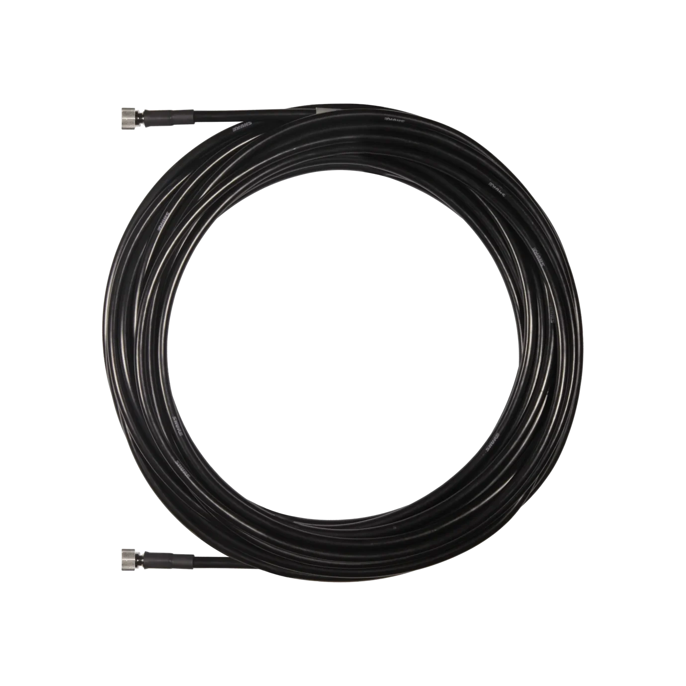 Shure UA825-RSMA Reverse SMA Cable 7.6m Shure UA825-RSMA reverse SMA connector cable, 7.6 meter length, professional audio antenna cable