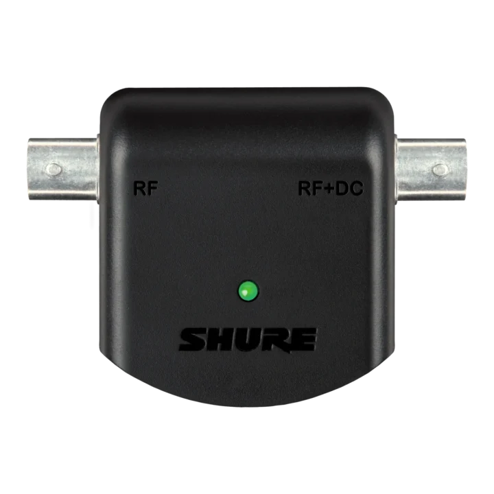 Shure UABIAST in-line power adapter with XLR connectors and power input jack