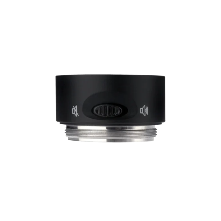 Shure UAMS modular mute switch in black with control interface and mounting hardware