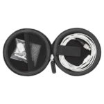 Shure UL4 white cardioid lavalier microphone with LEMO connector, close-up detail view