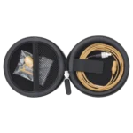 Shure UL4 UniPlex cardioid lavalier microphone with LEMO connector, tan finish, close-up detail view