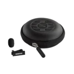 Shure UL4 UniPlex cardioid lavalier microphone with MTQG connector, black finish, showing capsule and cable design