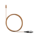Shure UL4 UniPlex cardioid lavalier microphone with LEMO connector in cocoa finish, side angle view