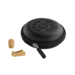 Shure UL4 UniPlex cardioid lavalier microphone with tan finish and LEMO connector detail