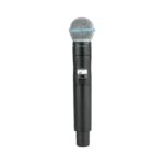 Shure ULXD2 B58 digital handheld wireless microphone transmitter with Beta 58A capsule, front view