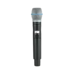 Shure ULXD2 B87A digital handheld wireless microphone transmitter with Beta 87A capsule front view