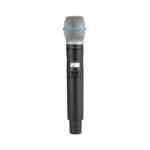 Shure ULXD2 B87C digital handheld wireless microphone transmitter with Beta 87C capsule, front view