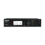 Shure ULXD4 digital wireless receiver with LCD display and control buttons, X52 frequency band