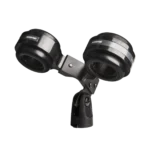 Shure VIP55SM dual mount kit showing microphone stand adapter and mounting hardware components