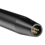 Shure VPH wireless microphone handle showing grip texture and control interface details