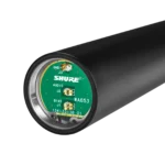 Shure VPH wireless microphone handle showing control buttons and grip design from side angle