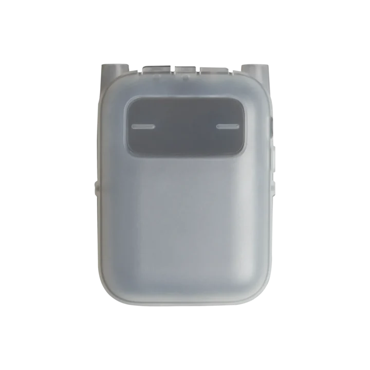 Shure WA301 water-resistant silicone protective sleeve in black, front view showing full product coverage