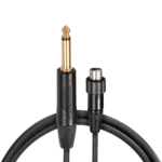 Shure WA305 premium guitar and bass cable with locking thread connector front view