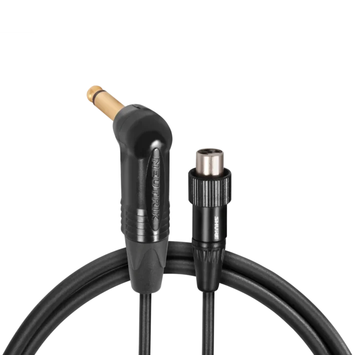 Shure WA307 omnidirectional wireless microphone antenna with black finish and connector