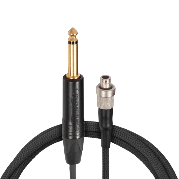 Shure WA308 LEMO instrument cable with professional connectors and coiled design