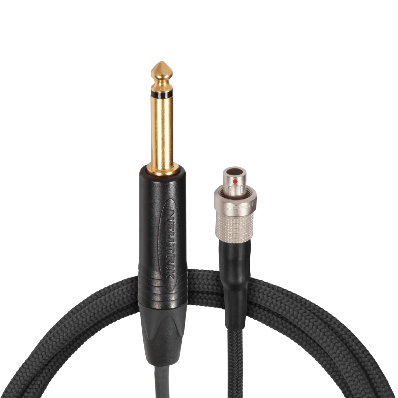 Shure WA308 LEMO Instrument Cable Professional Audio Shure WA308 LEMO instrument cable with professional connectors and coiled design