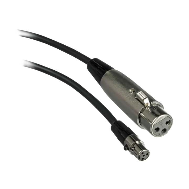 Shure WA310 microphone cable with XLR connectors displayed on white background