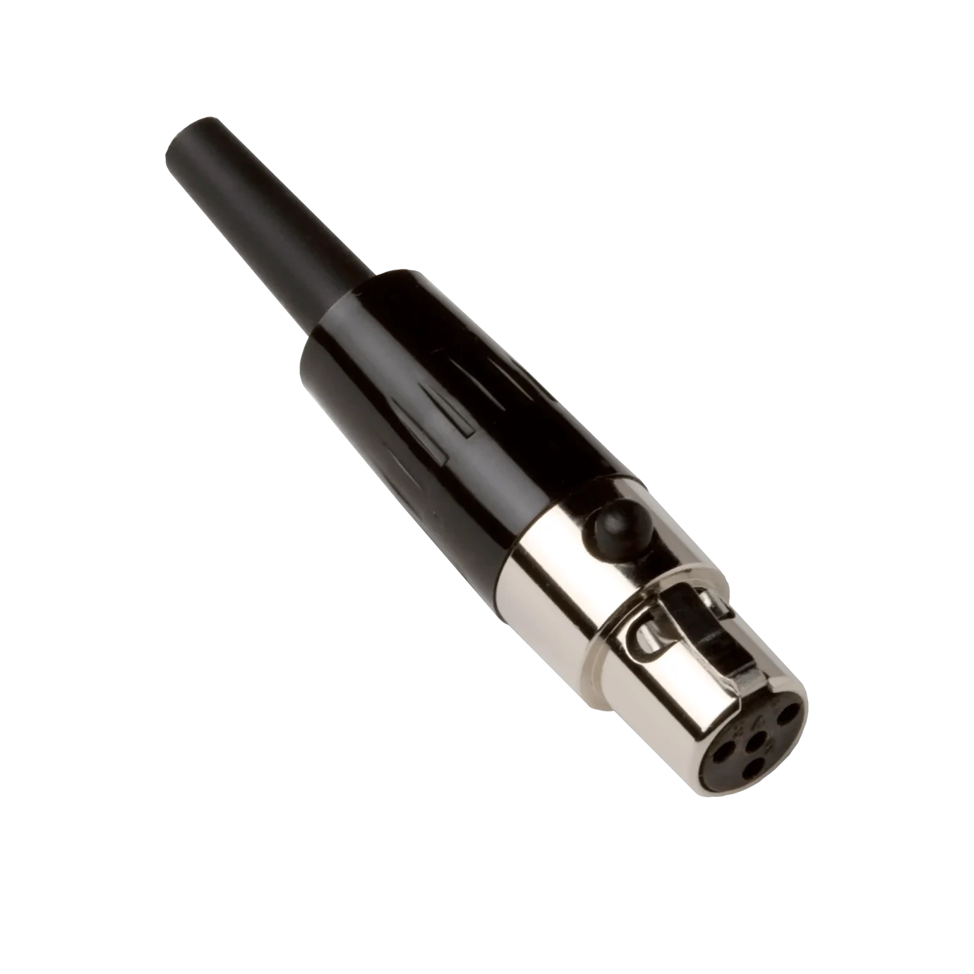 Shure WA330 4-Pin Mini Connector Adapter Shure WA330 4-pin mini connector adapter with gold-plated contacts and black housing