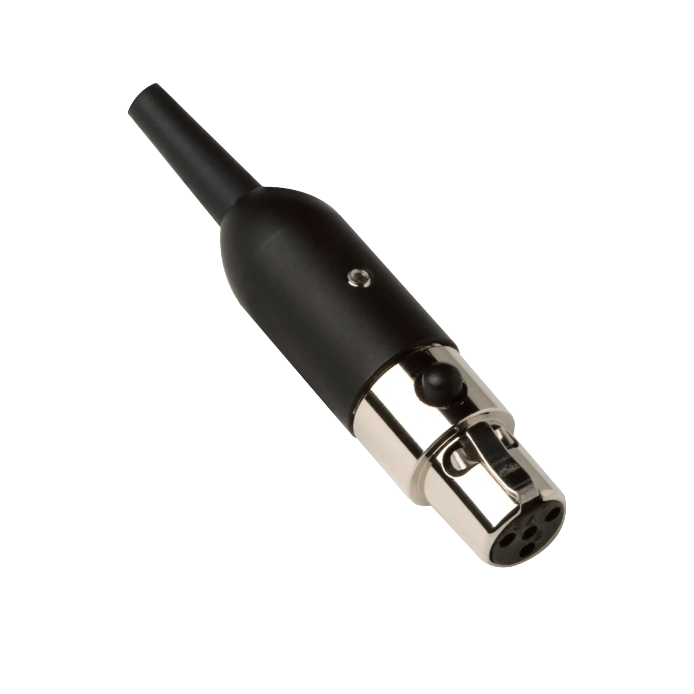 Shure WA333 4-Pin Mini Connector Adapter Shure WA333 4-pin mini connector adapter with gold-plated contacts and black housing