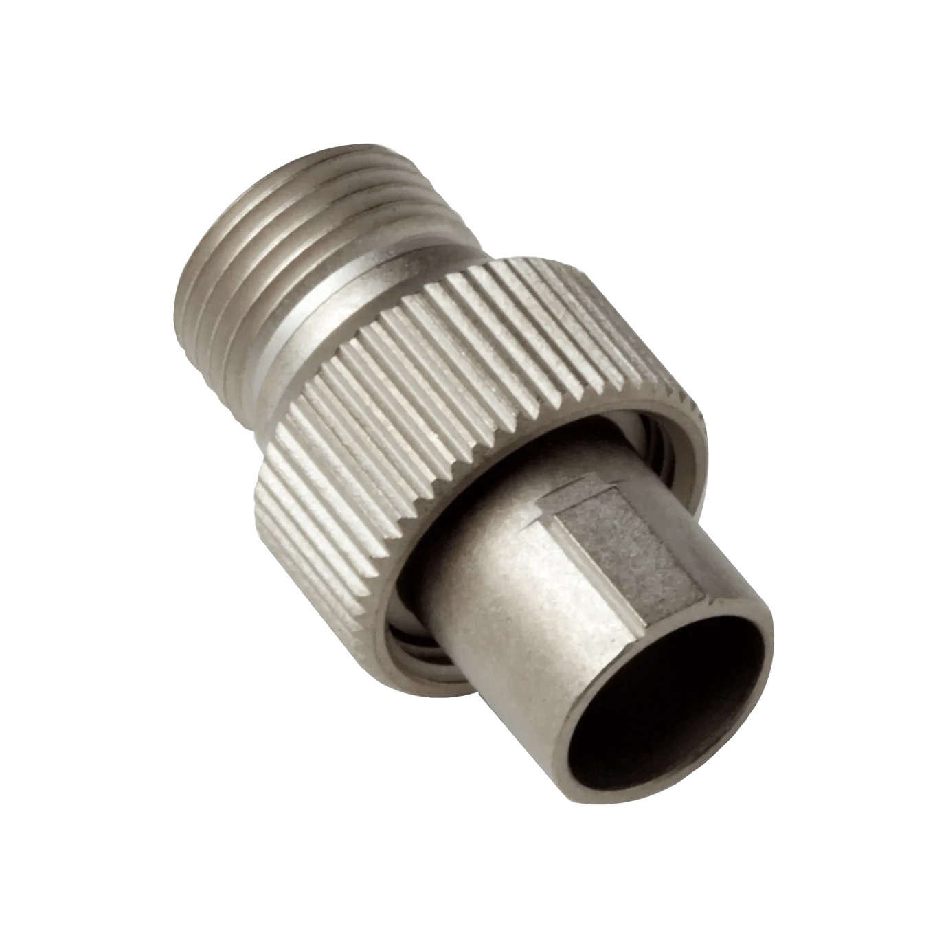 Shure WA340 Threaded TA4F Adapter Front View Shure WA340 threaded TA4F adapter connector with professional audio interface