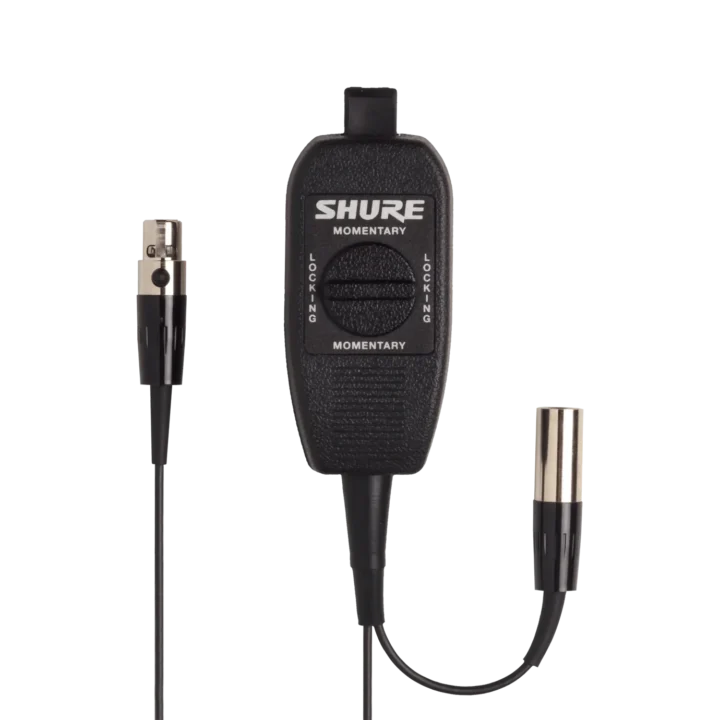 Shure WA360 in-line audio mute switch with toggle control and XLR connectors