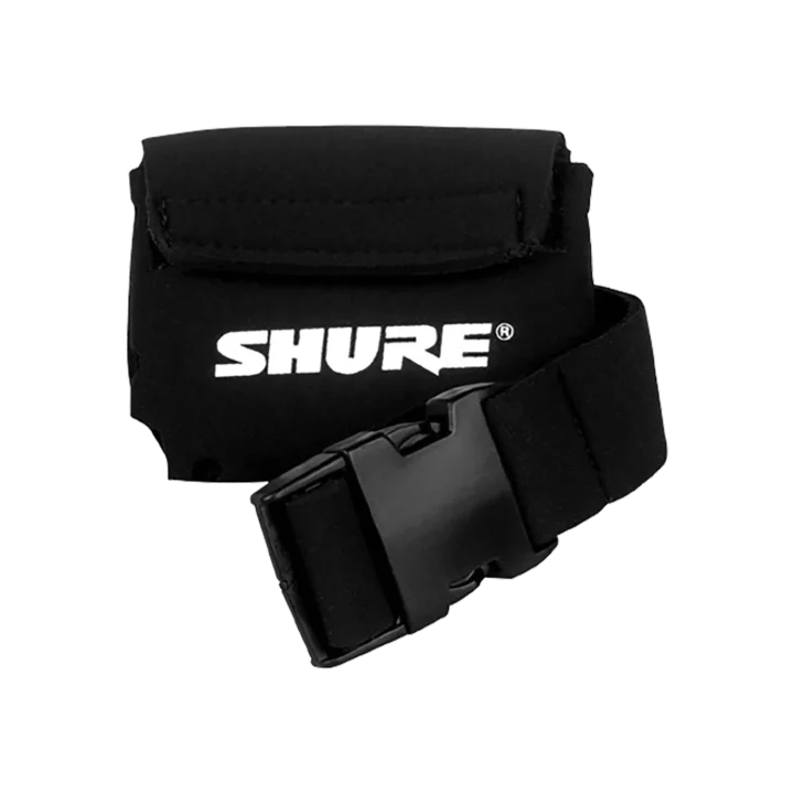 Shure WA570A black belt pouch for wireless bodypack transmitters, front view