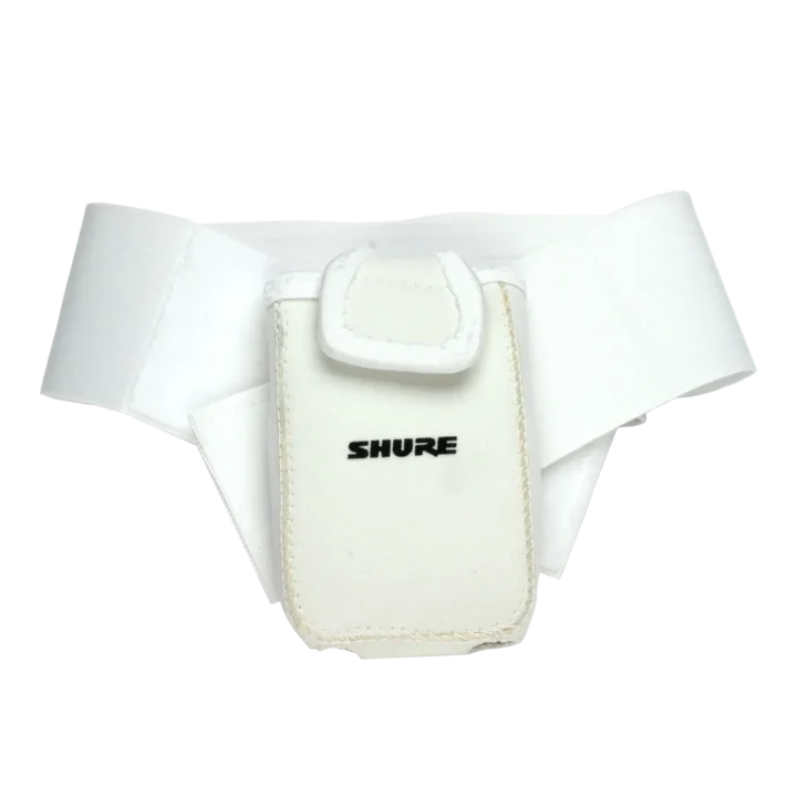 Shure WA580 white cloth protective pouch for wireless microphone systems and accessories