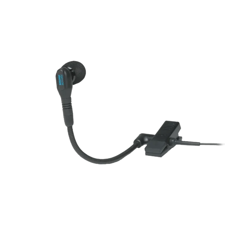 Shure WB98H/C condenser instrument microphone with clip mount and windscreen