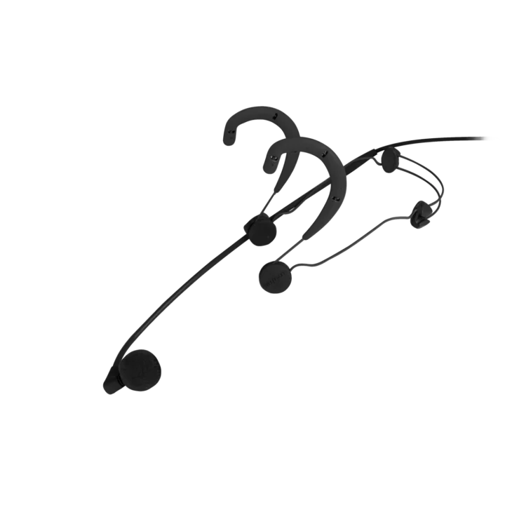 Shure WBH54 black headworn vocal microphone with flexible boom arm and windscreen