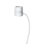 Shure WL183M low-profile omnidirectional lavalier microphone with white finish and LEMO connector