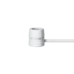 Shure WL183M white omnidirectional lavalier microphone with LEMO connector and clip attachment
