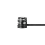 Shure WL184M supercardioid lavalier microphone with TA4F connector, black finish, side angle view