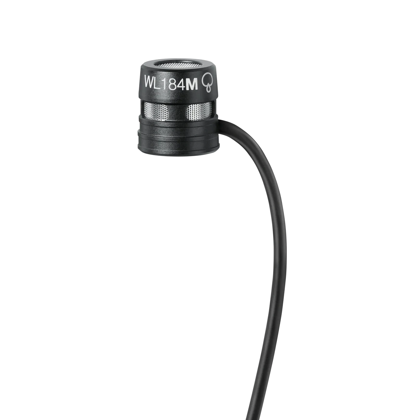 Shure WL184M Supercardioid Lavalier Microphone Black Shure WL184M low-profile supercardioid lavalier microphone with LEMO connector, black finish