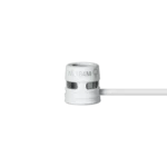 Shure WL184M white lavalier microphone with LEMO connector, low-profile supercardioid design