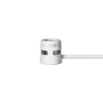 Shure WL185M white cardioid lavalier microphone with TA4F connector and windscreen