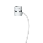 Shure WL185M low-profile cardioid lavalier microphone with white finish and LEMO connector