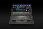 Allen & Heath SQ5+ digital mixer dimensional diagram showing width depth and height specifications
