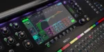 Allen & Heath SQ6+ digital mixer dimensional diagram showing width, depth, and height specifications