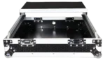 ProX 10U top mount 19 inch slanted mixer case dimensional diagram with measurements