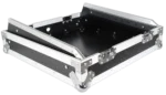 ProX 10U top mount 19 inch slanted mixer case dimensional diagram with measurements
