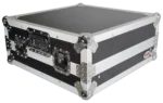 ProX 10U top mount 19 inch slanted mixer case dimensional diagram with measurements