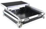 ProX 10U top mount 19 inch slanted mixer case dimensional diagram with measurements