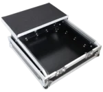 ProX 10U top mount 19 inch slanted mixer case dimensional diagram with measurements