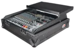 ProX 10U top mount 19 inch slanted mixer case dimensional diagram specifications